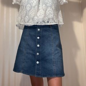 Button down skirt